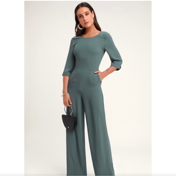 NWT Lulu’s Glam Squad Wide Leg Jumpsuit - Picture 2 of 11